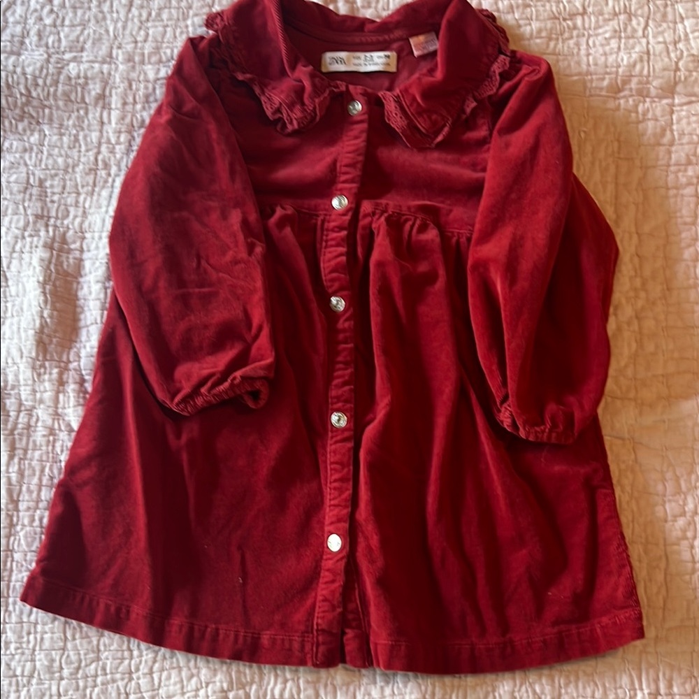 Zara Red Courdory Dress